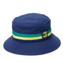 アイルトンセナ 帽子 アイルトン・セナ ストライプ バケット キャップ モータースポーツ 雑貨 AyrtonSenna STRIPE BUCKET CAP NAVY