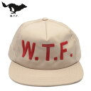 【エル・ソリタリオ/El Solitario】W.T.F. キャップ ベージュ フリーサイズ ロゴ THE WTF BEIGE 帽子 【エル・ソリタリオ/El Solitario】W.T.F. キャップ ベージュ フリーサイズ ロゴ THE WTF BEIGE 帽子