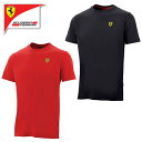 フェラーリ Tシャツ クラシック スモール ロゴ Tシャツ モータースポーツ ウェア Ferrari