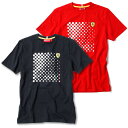 フェラーリ Tシャツ SF チェッカー グラフィック Tシャツ モータースポーツ ウェア Ferrari