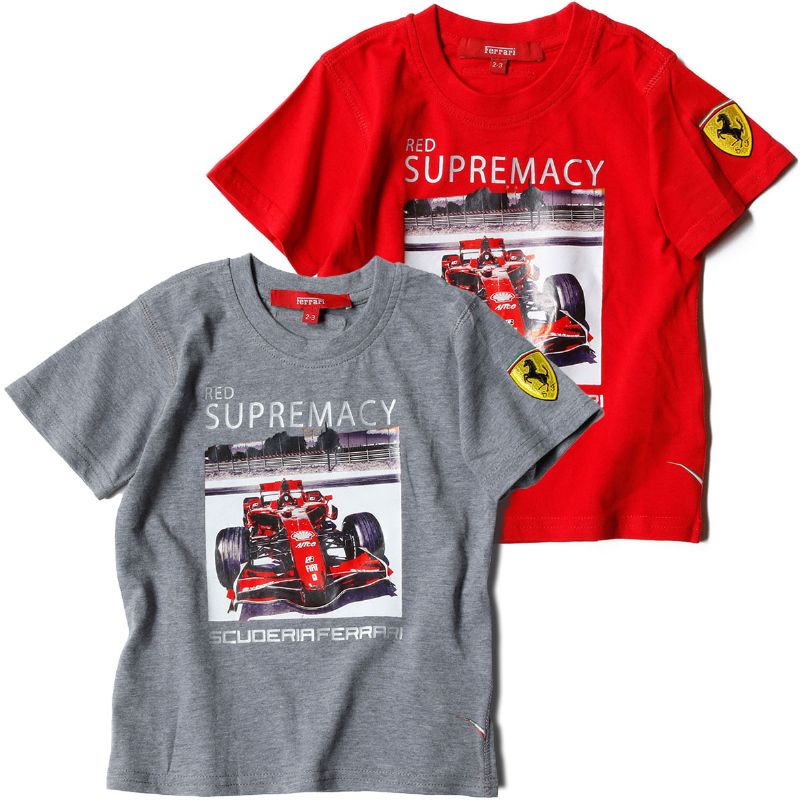 フェラーリ Tシャツ キッズ SUPREMACY Tシャツ モータースポーツ ウェア Ferrari