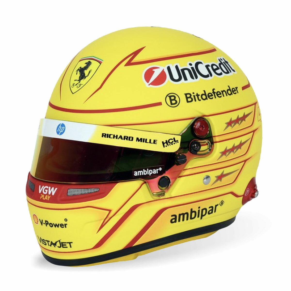 Rakuten - フェラーリ 模型 BELL 1/2スケール ルイス・ハミルトン 2025 ヘルメット モータースポーツ 雑貨 Ferrari Lewis Hamilton 2025 Mini Helmet Bell 1:2 scale
