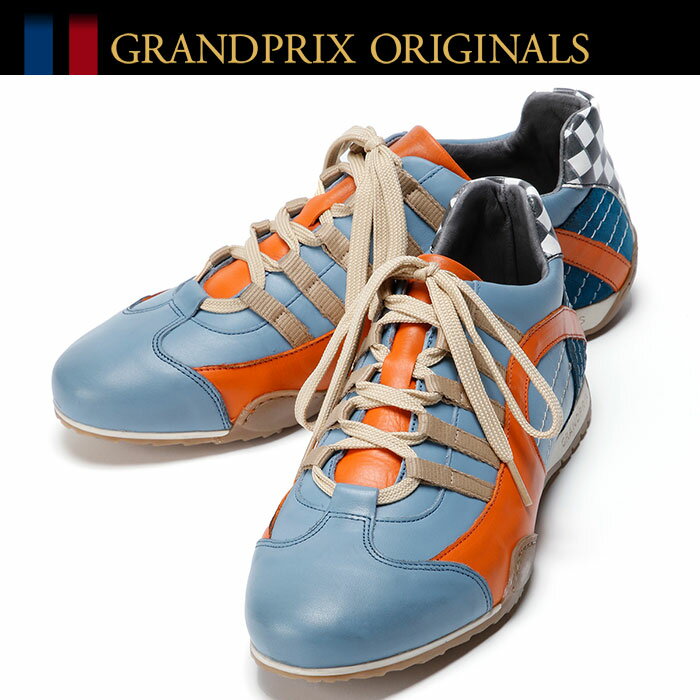 スニーカー グランプリオリジナル GPO レーシング スニーカー ガルフ ブルー 車 ドライビングシューズ GRANDPRIX ORIGINALS GPO Racing..