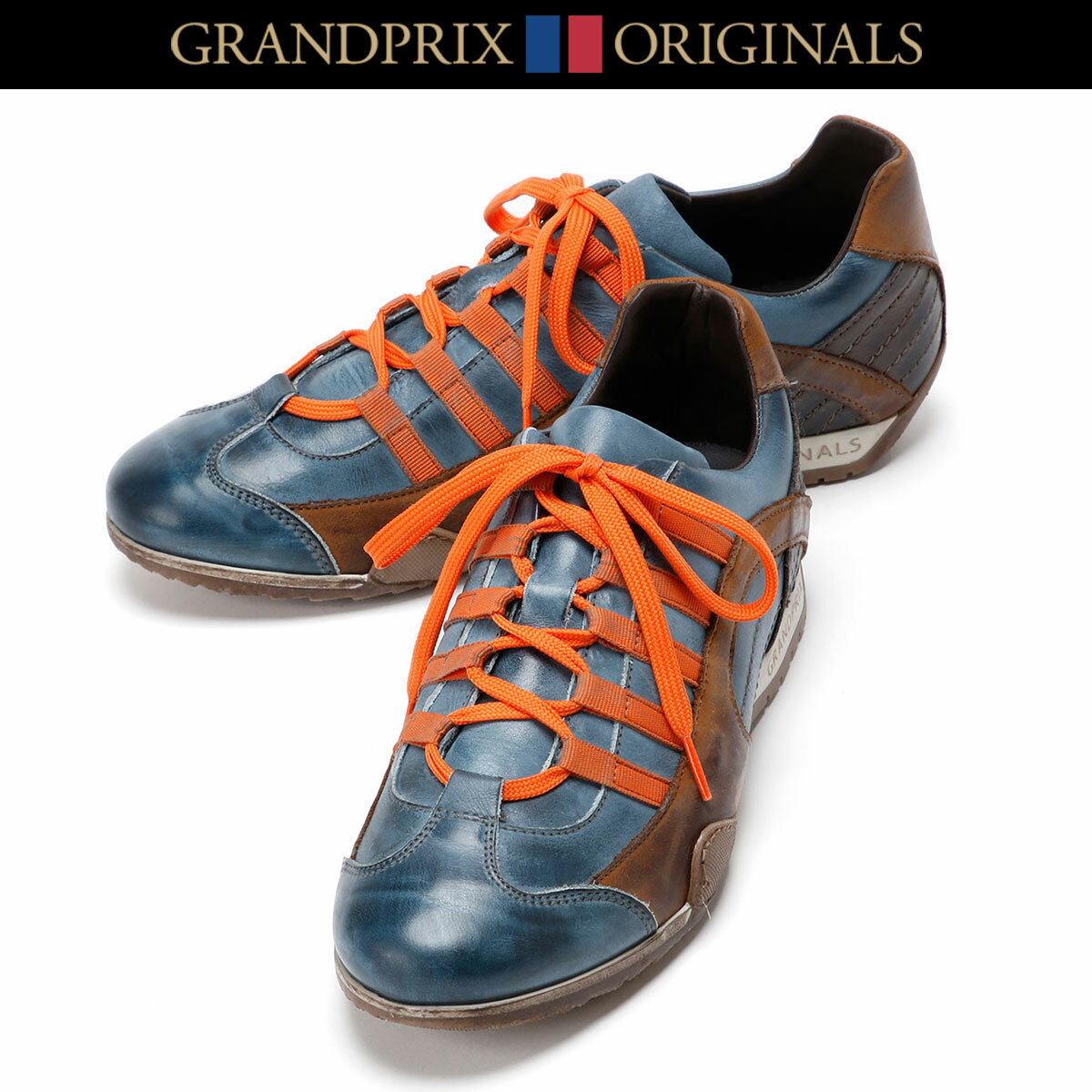 スニーカー グランプリオリジナル GPO スニーカー モンツァ インディゴ 車 ドライビングシューズ GRANDPRIX ORIGINALS GPO SNEAKER MONZA INDIGO