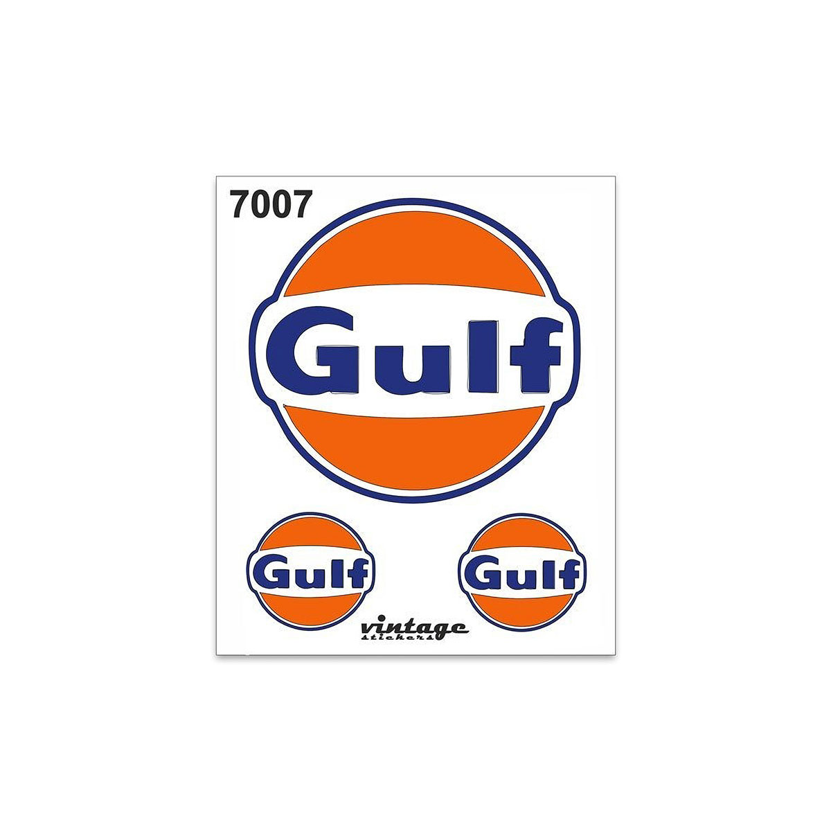 ステッカー ガルフ ヴィンテージ ステッカー 10 x 12 cm 車 雑貨 GULF Vintage Stickers