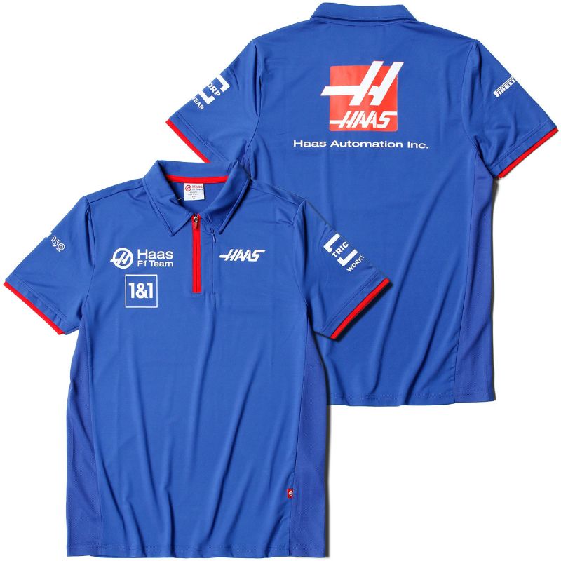 ポロシャツ ハース F1 チーム ハース F1 チーム メンズ チーム ポロシャツ 2022 モータースポーツ ウェア Haas F1 Team