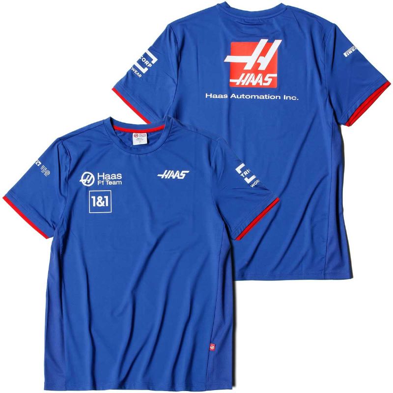 Tシャツ ハース F1 チーム ハース F1 チーム メンズ チーム Tシャツ 2022 モータースポーツ ウェア Haas F1 Team