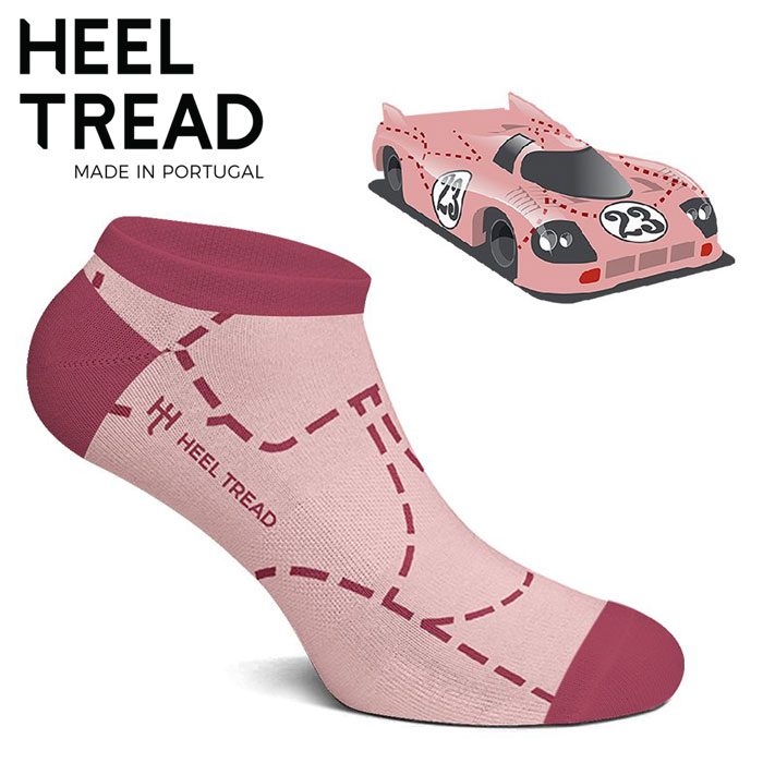 【ヒールトレッド/HEEL TREAD】PINK PIG Low Socks 靴下 ソックス Jル・マン24時間レース 917/20 ポルシェ 911RSR【メール便可】