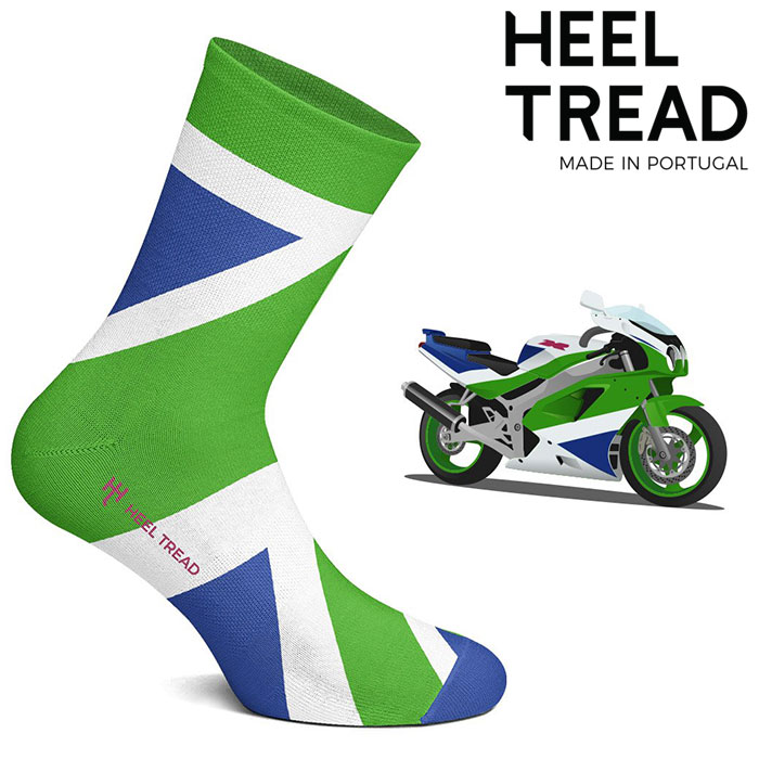 【あす楽】【ヒールトレッド/HEEL TREAD】ZXR 靴下 ソックス ZXR-7 GPX750R ZXR-750 カワサキ 全日本TT-F1 スーパーバイク選手権 鈴鹿8耐