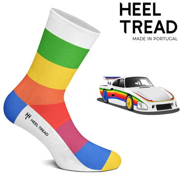 【ヒールトレッド/HEEL TREAD】935 K3 靴下 ソックス 71号車 ポルシェ935K3 ル・マン24時間レース レインボーカラー