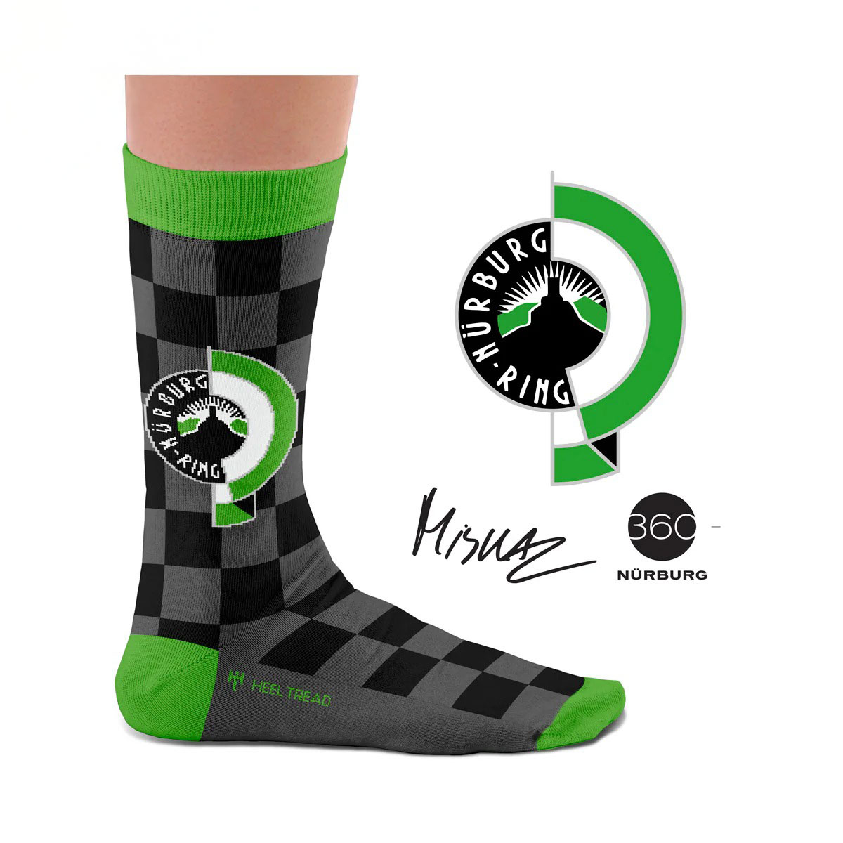 Rakuten - 靴下 ヒールトレッド ニュルブルクリンク クラシック ソックス モータースポーツ 雑貨 ソックス HEEL TREAD Nurburgring Classic Socks