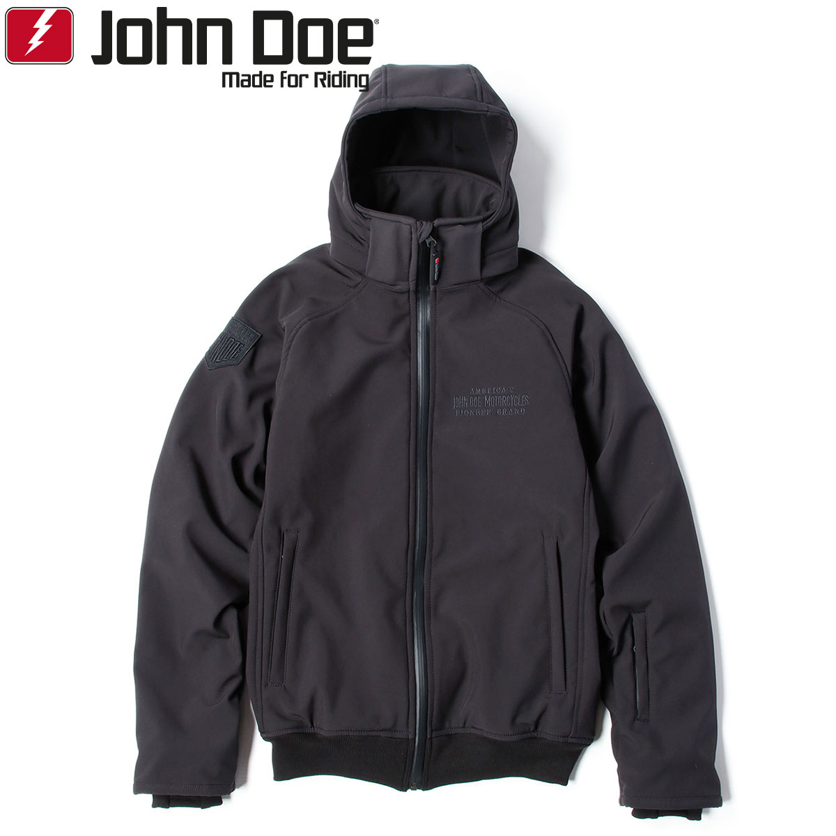 【あす楽】【ジョン・ドゥー/John Doe】2in1 XTM ソフトシェル ジャケット バイク アウター ライディングジャケット フード 防寒 CE認定