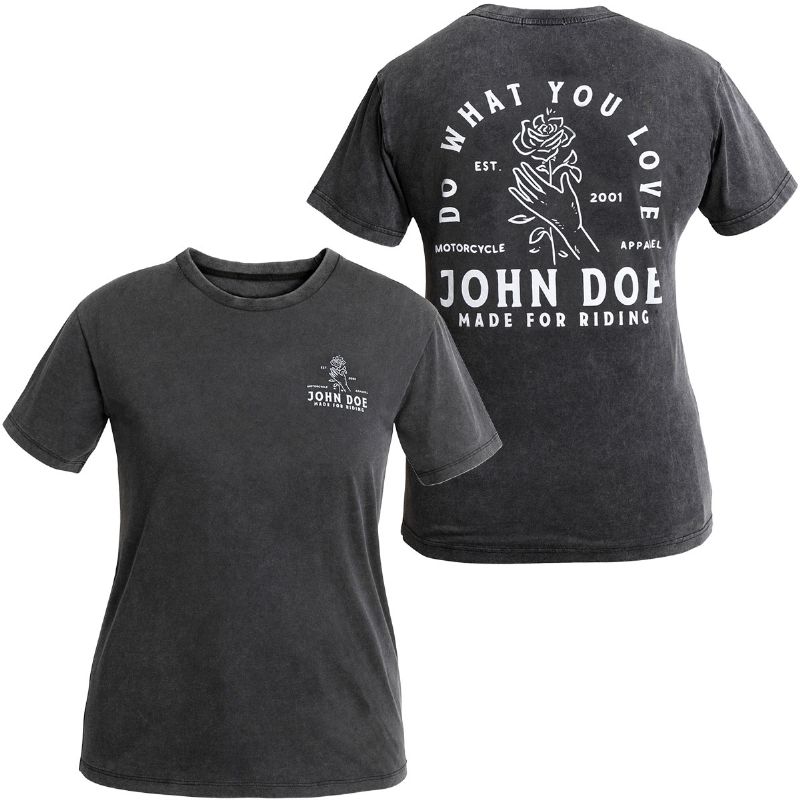 Rakuten - Tシャツ ジョンドゥー ”ローズ” Tシャツ ウーマン バイク ウェア トップス John Doe