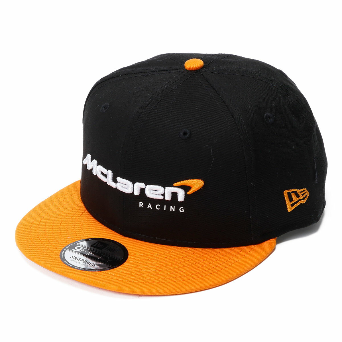 マクラーレン 帽子 マクラーレン F1 チーム NewEra 9FIFTY エッセンシャル ロゴ フラット キャップ モータースポーツ 雑貨 McLaren F1