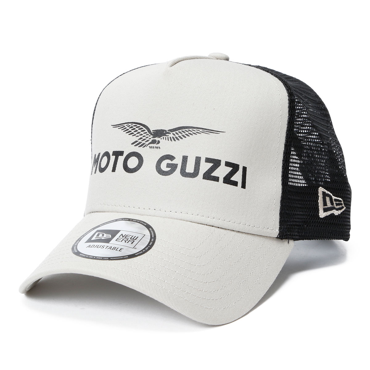 モトグッチ 帽子 モト グッツィ NewEra Stone E-Frame トラッカー キャップ バイク 雑貨 MOTO GUZZI