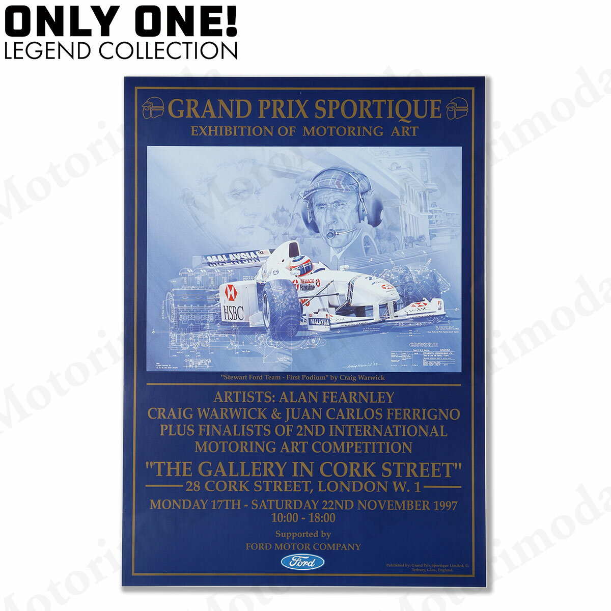 オープニング大放出セール Only One Legend Collection Alan Fearnley Exhibition Of Motoring Art 1997 告知 ポスター 格安人気 Rivendell Namibia Com