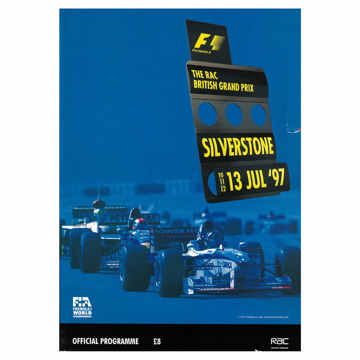 雑貨 オンリーワン レジェンド コレクション F1 1997 イギリスGP 公式プログラム モータースポーツ ONLY ONE LEGEND COLLECTION