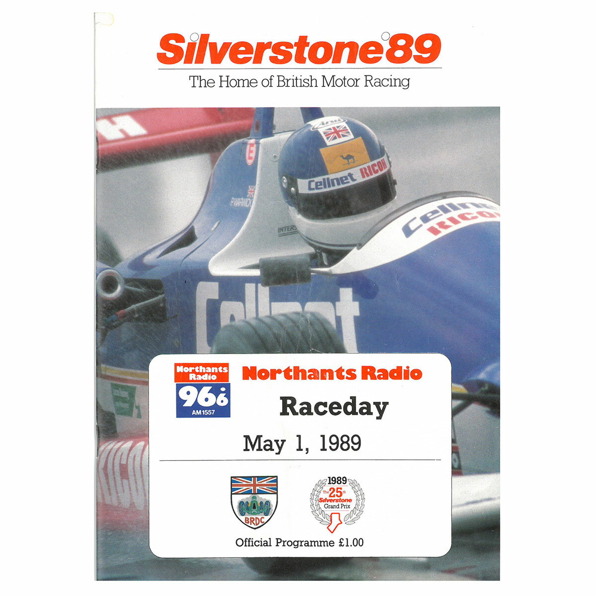 雑貨 オンリーワン レジェンド コレクション Silverstone 1989 Northants Radio Raceday 公式プログラム モータースポーツ ONLY ONE LEGEND COLLECTION