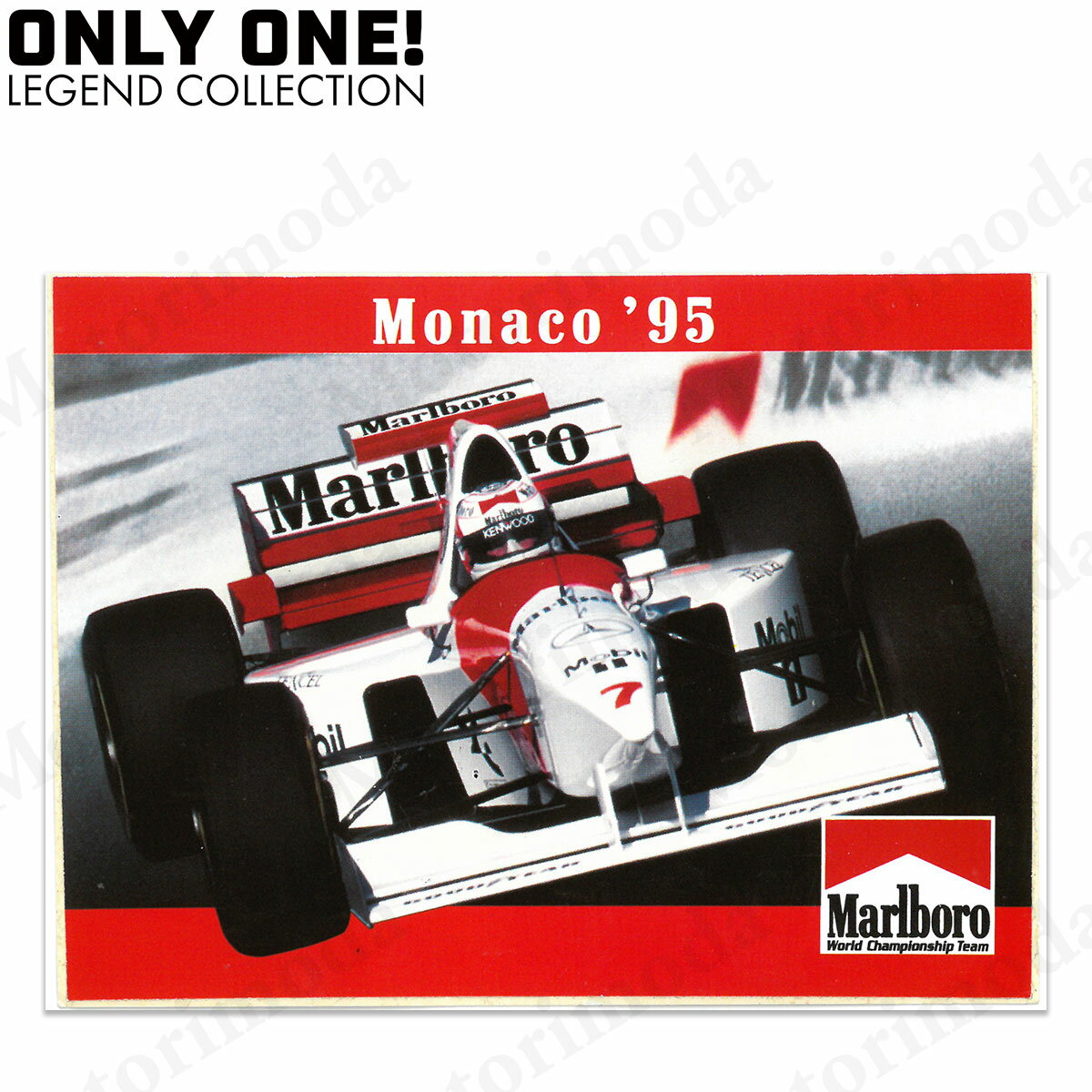 雑貨 オンリーワン レジェンド コレクション マクラーレン MP4/10B ナイジェル・マンセル 1995 モナコGP マルボロ発行 ステッカー モータースポーツ ONLY ONE LEGEND COLLECTION