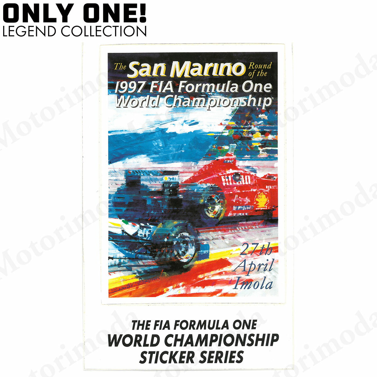 雑貨 オンリーワン レジェンド コレクション San Marino 1997 Formula One World Championship ステッカー モータースポーツ ONLY ONE LEGEND COLLECTION