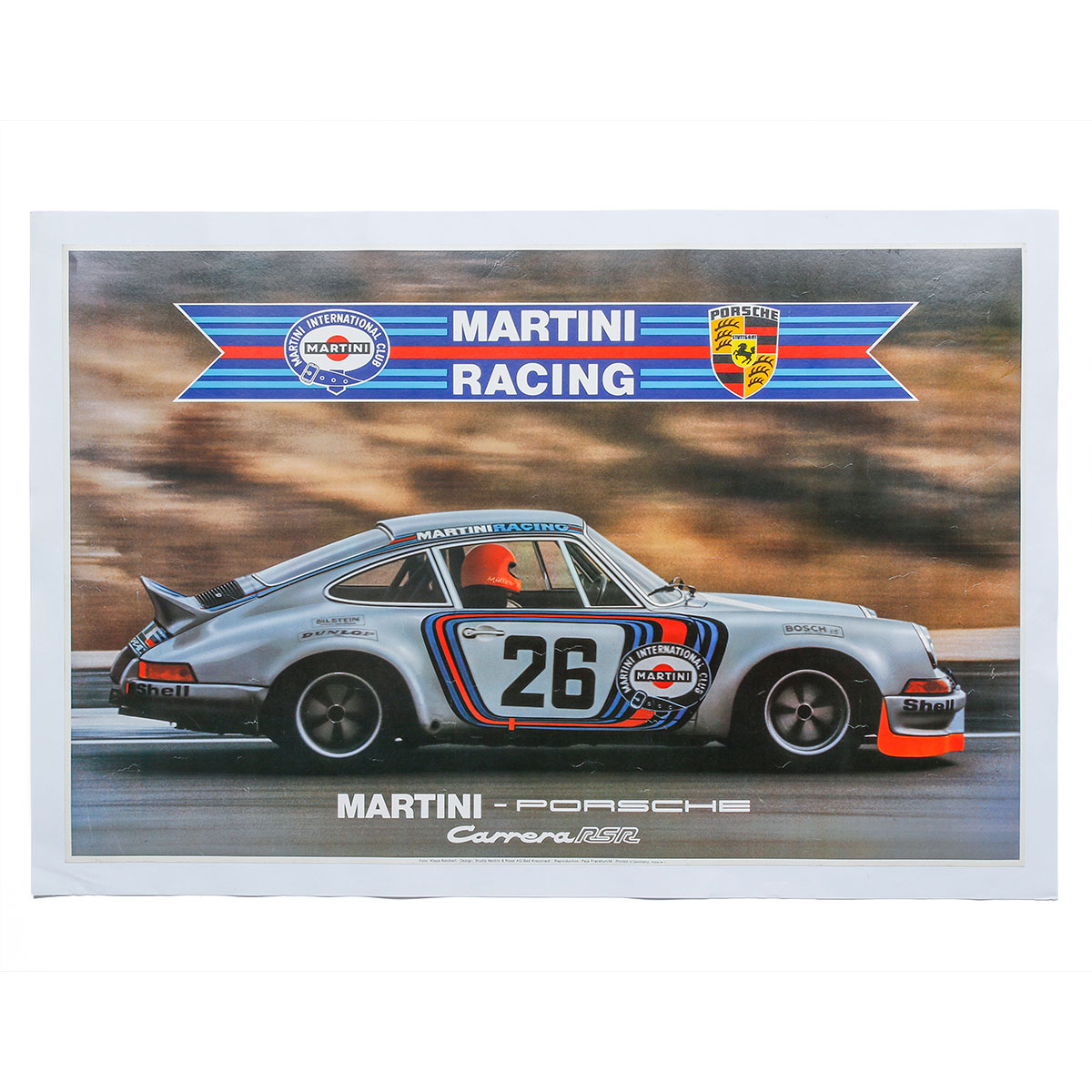 雑貨 オンリーワン レジェンド コレクション ポルシェ 911 RSR マルティニ レーシング ヴィンテージ ポスター モータースポーツ ONLY ONE LEGEND COLLECTION