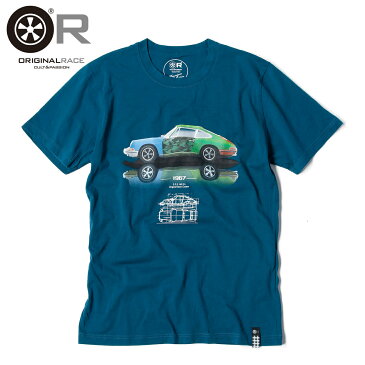 【オリジナル レース/Original Race】カモフラージュ Tシャツ 901型ポルシェ プレミアムコットンジャージ素材 イタリア製