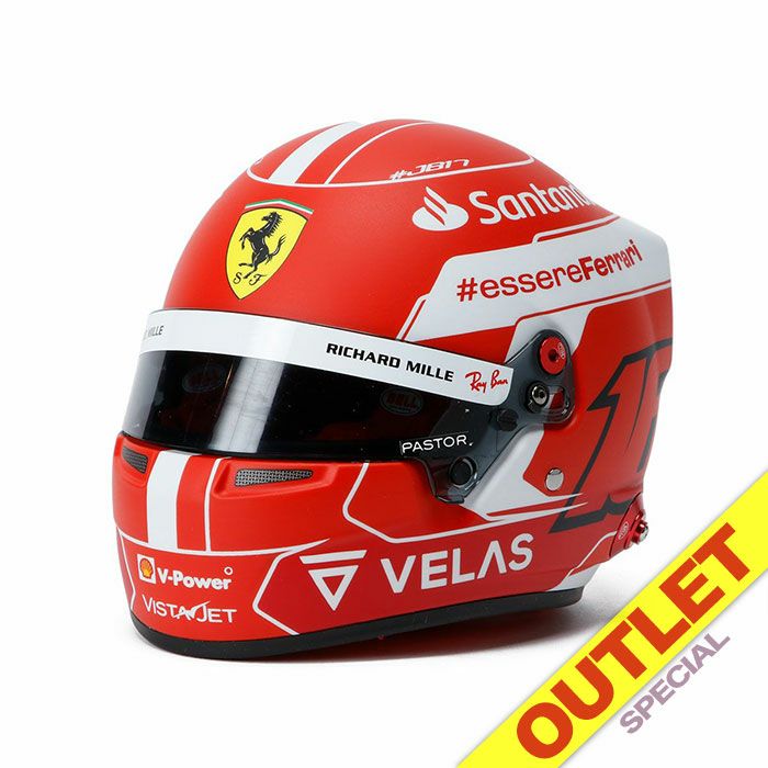 訳あり品【フェラーリ/FERRARI】BELL 1/2スケール シャルル・ルクレール 2022 ヘルメット