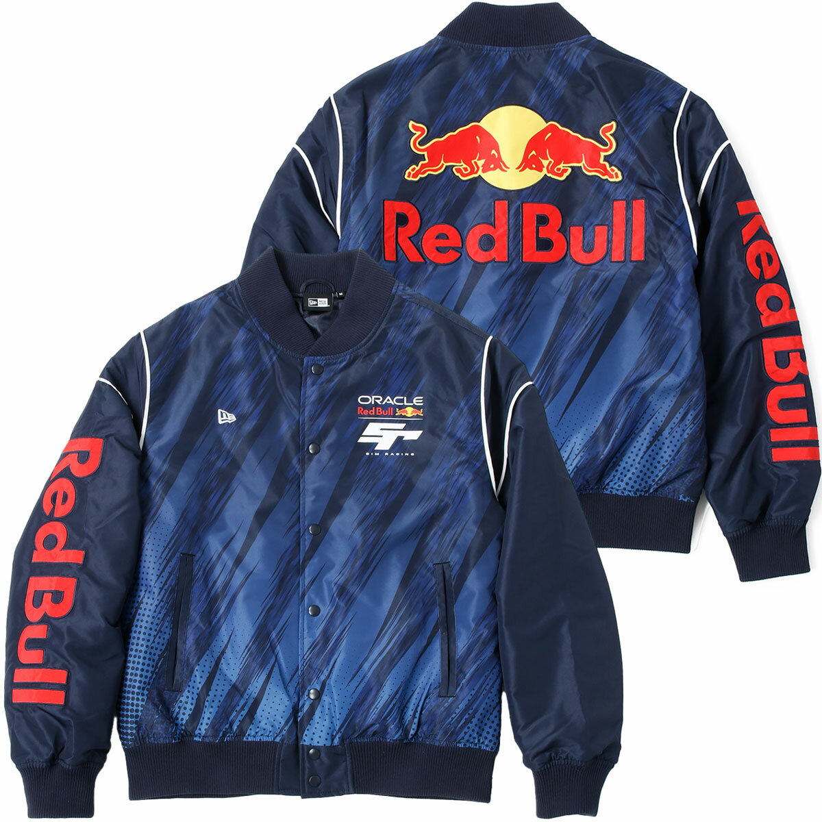 レッドブル レーシング ニューエラ アウター レッドブル Sim レーシング NewEra ボンバー ジャケット モータースポーツ ウェア Red Bull Racing