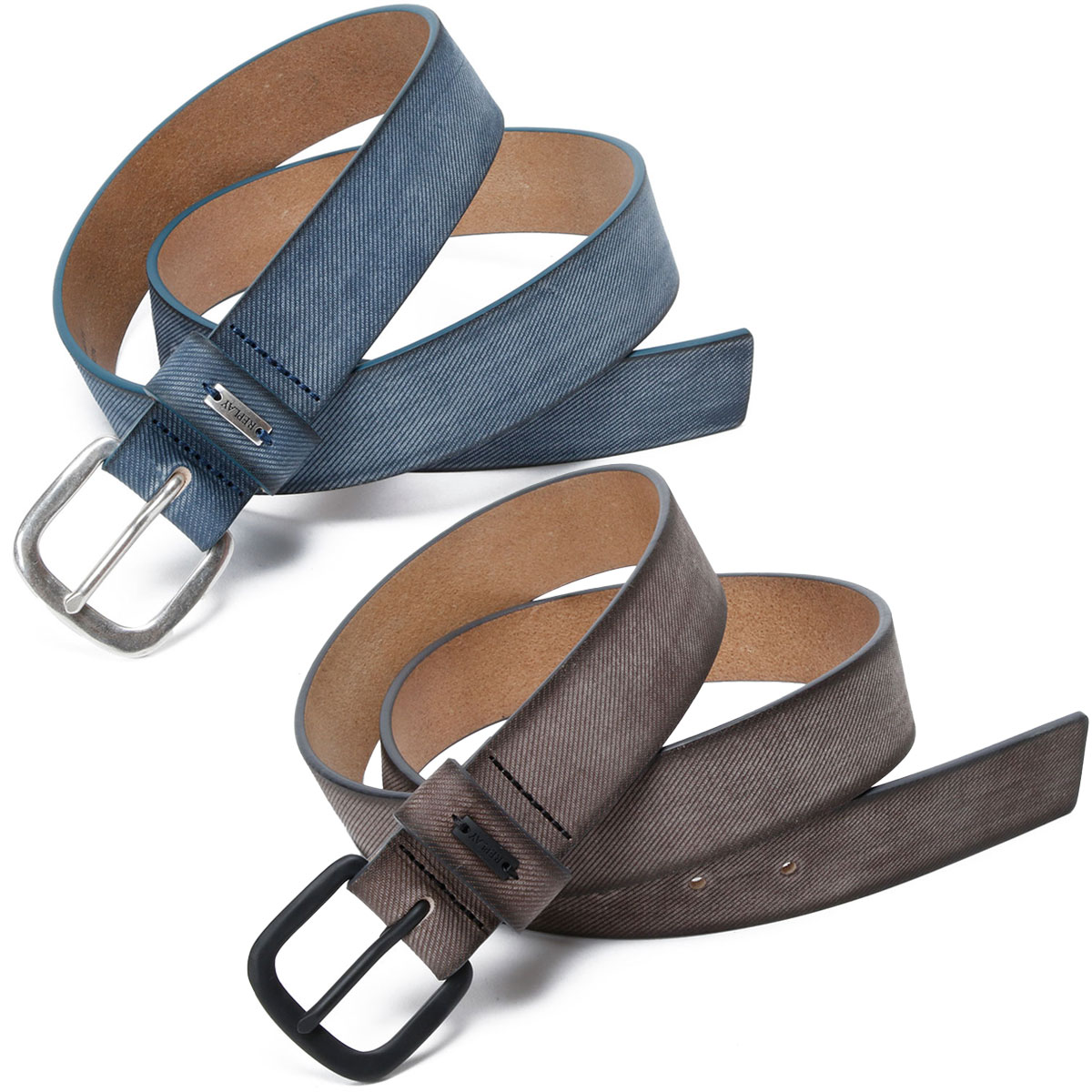 リプレイ デニム エフェクト レザー ベルト バイク 雑貨 REPLAY DENIM EFFECT LEATHER