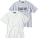 リプレイ Tシャツ ロゴ Tシャツ バイク ウェア トップス REPLAY Logo T-shirt