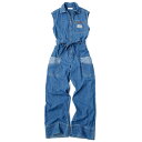 リプレイ オーバーオール リラックスフィット デニム ジャンプスーツ バイク ウェア トップス REPLAY RELAXED-FIT DENIM JUMPSUIT(4)