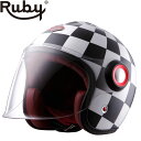 ジェット ルビー ヴィクトワール(ベルベデーレ) バイク ヘルメット Ruby