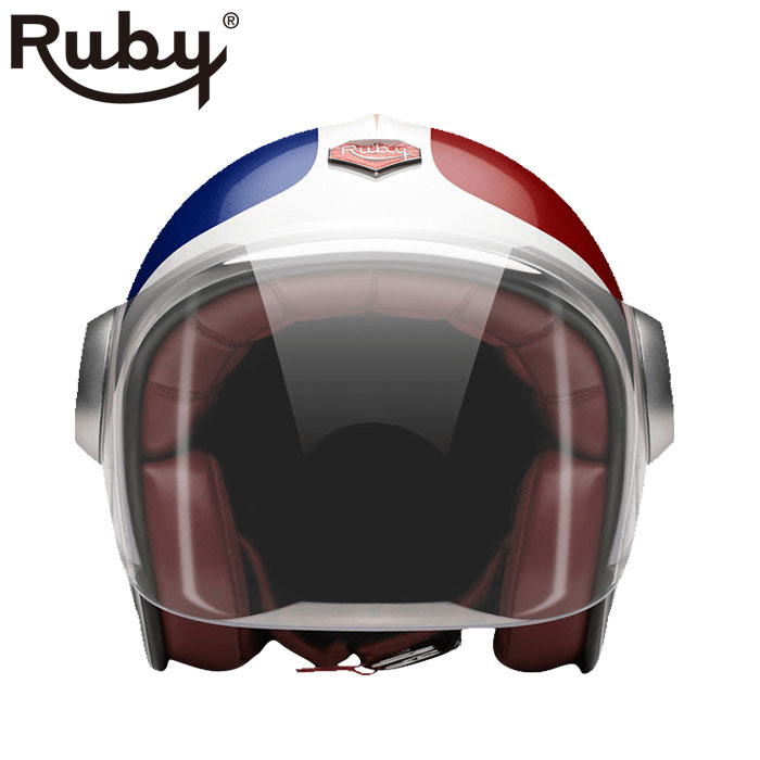 ジェット ルビー フランス（ベルベデーレ） バイク ヘルメット Ruby