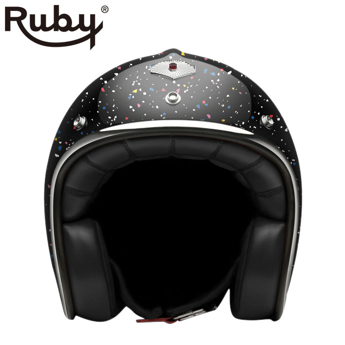 ジェット ルビー コスモス ブラック（パヴィヨン） バイク ヘルメット Ruby
