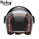 ジェット ルビー レボリューション（ベルベデーレ） バイク ヘルメット Ruby