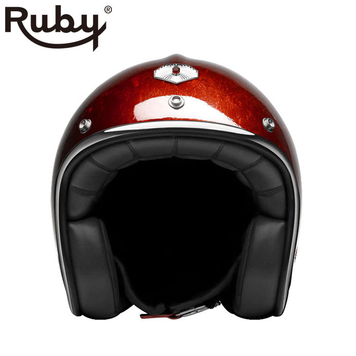 ジェット ルビー パシフィック レッド（パヴィヨン） バイク ヘルメット Ruby