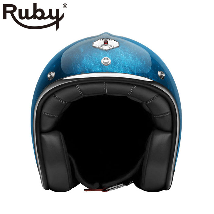 ジェット ルビー パシフィック ブルー（パヴィヨン） バイク ヘルメット Ruby