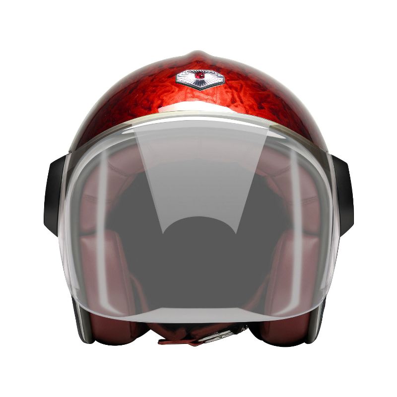 Rakuten - ジェット ルビー パシフィック レッド（ベルベデーレ） バイク ヘルメット Ruby