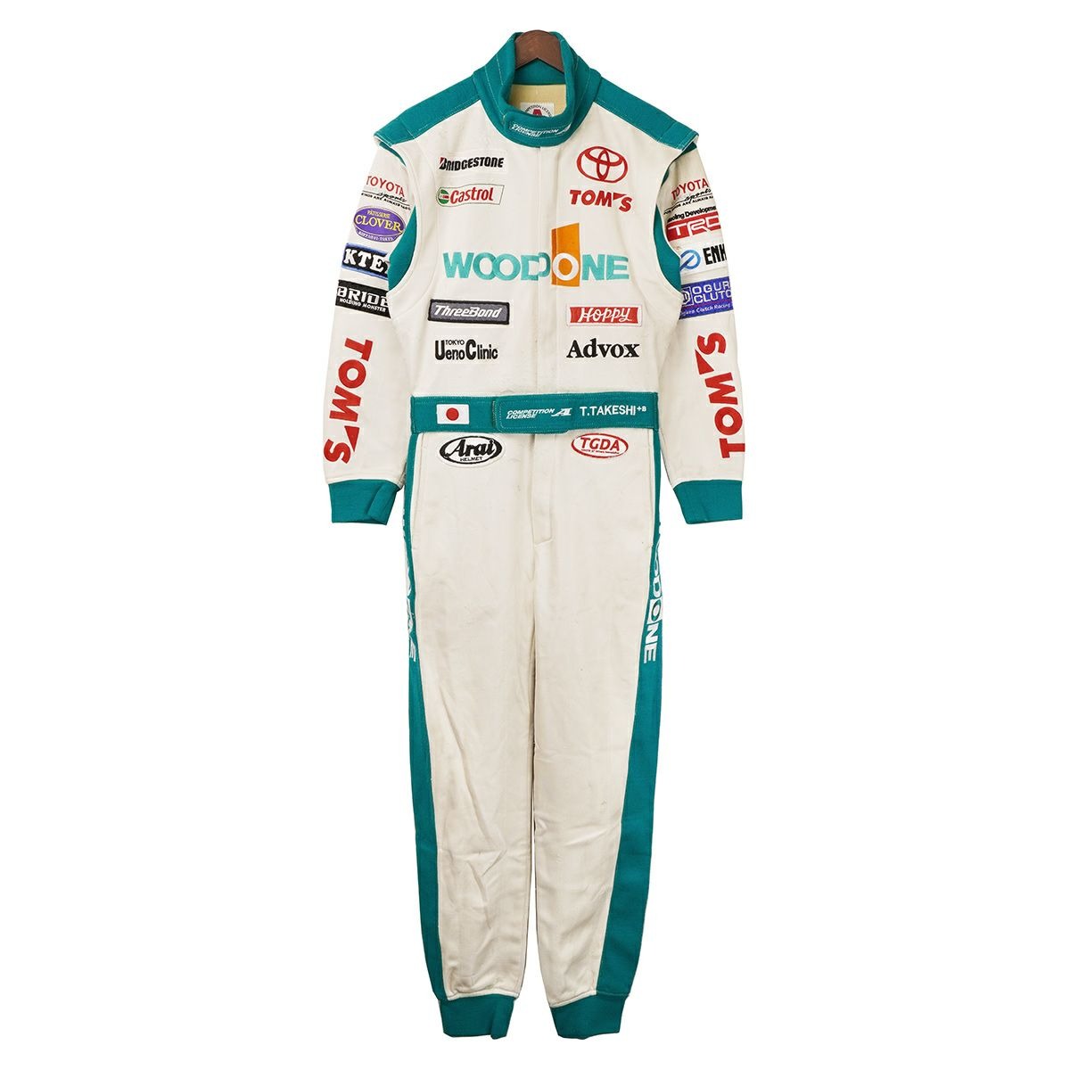 トムス GT 2004 WOODONE 土屋武士選手着用 レーシングスーツ モータースポーツ ウェア TOM’S