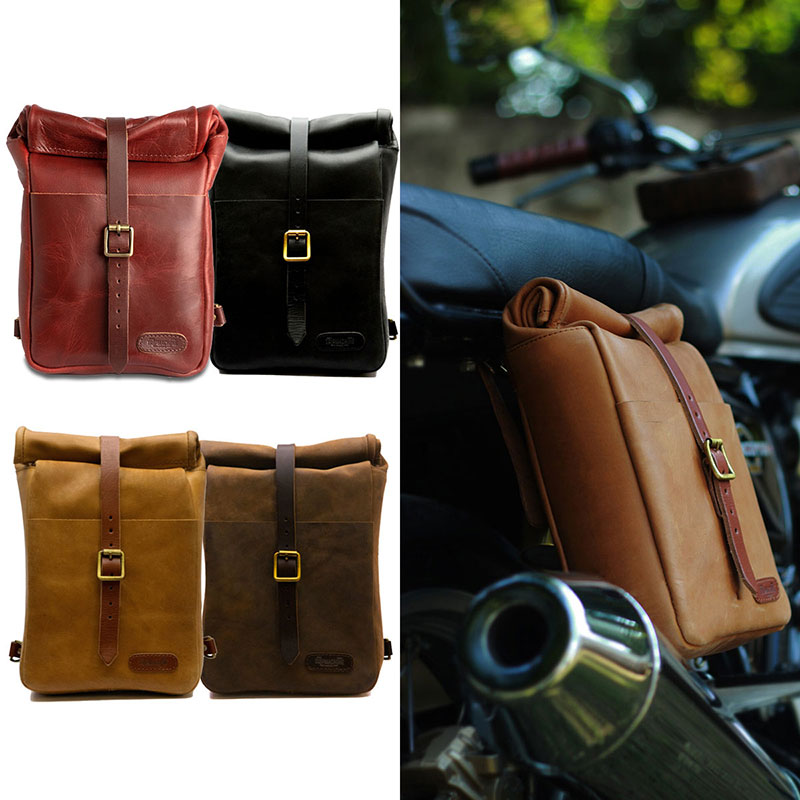 【あす楽】【トリップ マシン/Trip Machine】MINI PANNIER レザー パニアバッグ ショルダーバック バイク 2way