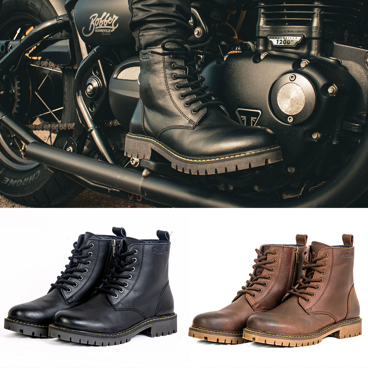 トリップマシン ブーツ ヘルキャット ライディングブーツ ウーマン バイク シューズ Trip Machine hell..