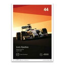 ポスター オートモビリスト Mercedes AMG Petronas Motorsport 2014 ルイス・ハミルトン リミテッド エディション ポスター ...