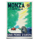 ポスター オートモビリスト MONZA CIRCUIT 100 YEARS ANNIVERSARY 1949 リミテッド エディション ポスター モータースポー...