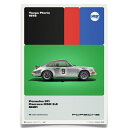 ポスター オートモビリスト PORSCHE 911 CARRERA RSR 2.8 TARGA FLORIO 50TH リミテッド エディション ポスター モー...