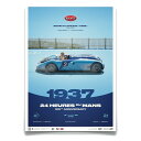 ポスター オートモビリスト BUGATTI TYPE 57G ”TANK” 1937 ル・マン24時間レース 100周年記念 リミテッド エディション ポスター...