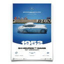 ポスター オートモビリスト MERCEDES-BENZ 300 SL 1952 ル・マン24時間レース 100周年記念 リミテッド エディション ポスター モー...