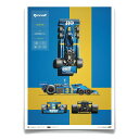 ポスター オートモビリスト TYRRELL P34 BLUEPRINT 1976 リミテッド エディション ポスター モータースポーツ 雑貨 Automobil...