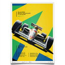 ポスター オートモビリスト AYRTON SENNA SAN MARINO GP 1988 ”4” 35th エディション ポスター モータースポーツ 雑貨 A...