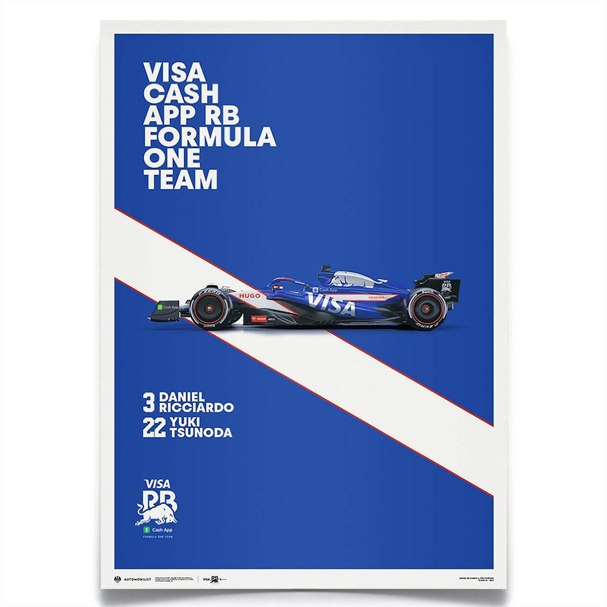 ポスター オートモビリスト VISA CASH APP RB F1 VCARB 01 2024 エディション ポスター モータースポーツ 雑貨 Automobilist