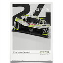 ポスター オートモビリスト プジョー 9X8 WEC 2024 グラフィカルポスター モータースポーツ 雑貨 Automobilist